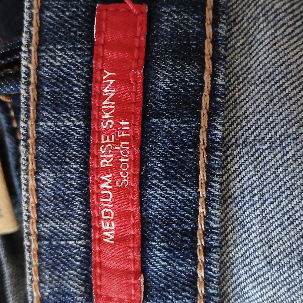 Guess Denim Blue Jeans Distressed Details. Medium Rise Skinny Scotch Fit 29×30 - Picture 3 of 11